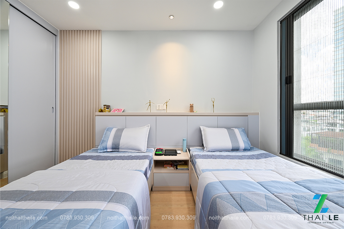 Thi công nội thất phòng ngủ 02 căn hộ Hà Đô Centrosa - Block O1